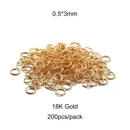 4-10mm Steel Jump Ringsб 50-200pcs