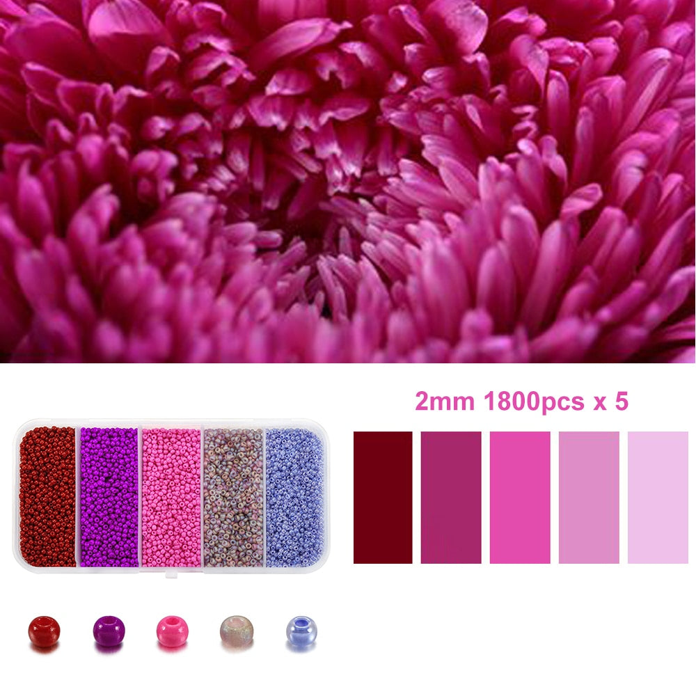 Czech Crystal Spacer Beads Set, 9000pcs