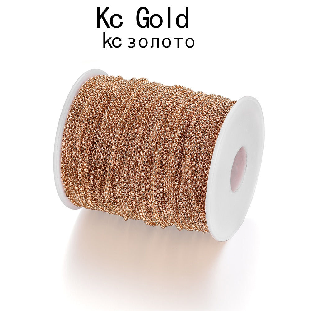 2-5.8mm Bulk Rolo Chain, 5m lot