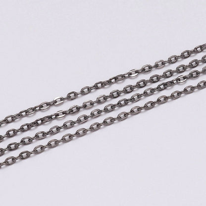 Long Necklace Chains, Brass - 10m lot