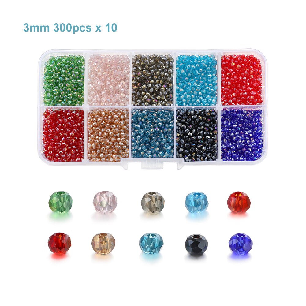 3mm Charm Beads 9000pcs Box Set