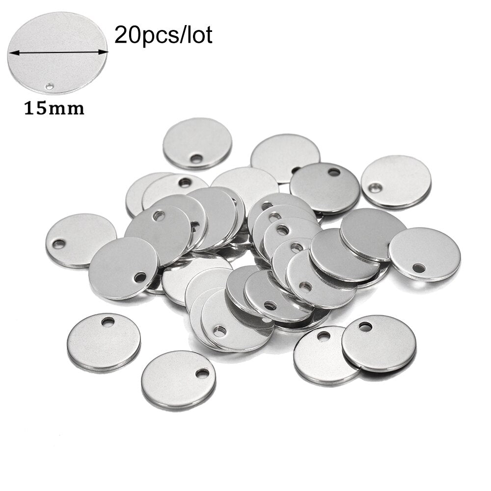 20Pcs Gold/Rose Gold Stainless Steel Charms