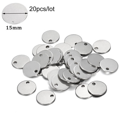 20Pcs Gold/Rose Gold Stainless Steel Charms