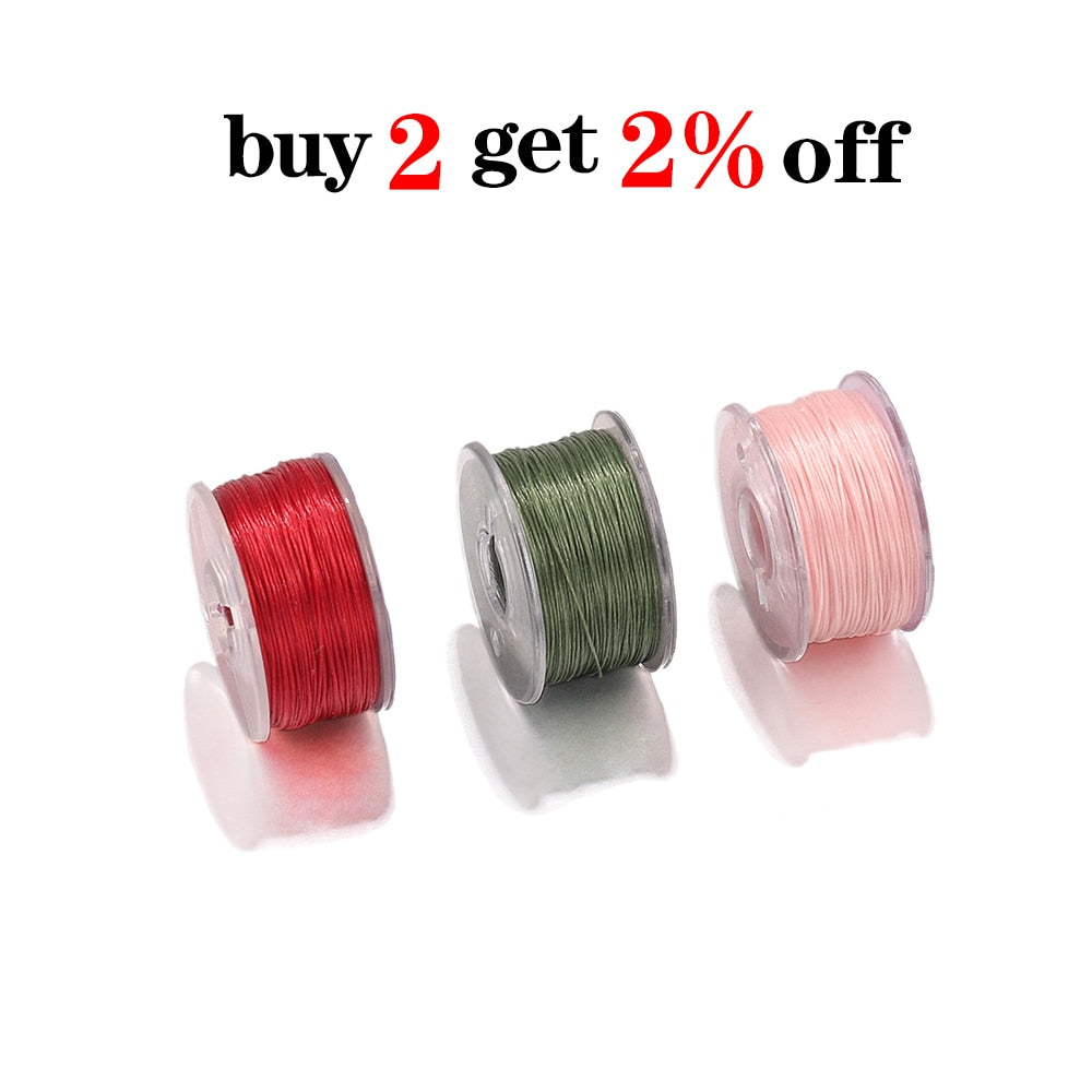 High Quality Seed Beads Cord, 46m Roll