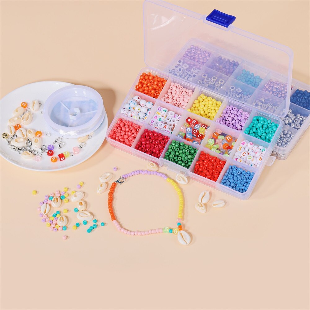 Braided Letter Beads Jewelry Making Kit