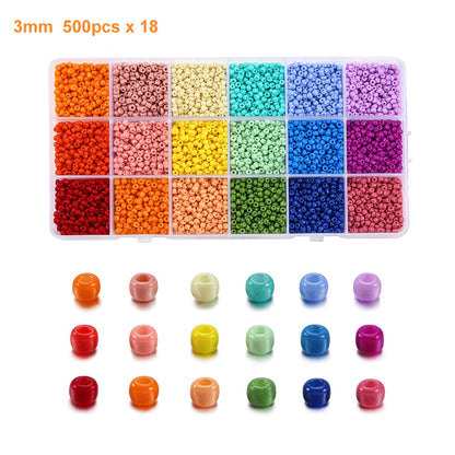 3mm Charm Beads 9000pcs Box Set