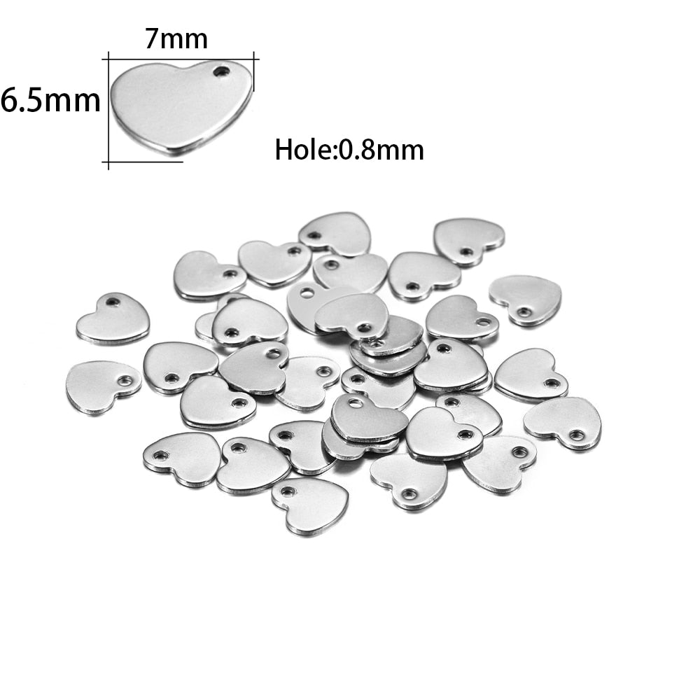 20Pcs Gold/Rose Gold Stainless Steel Charms