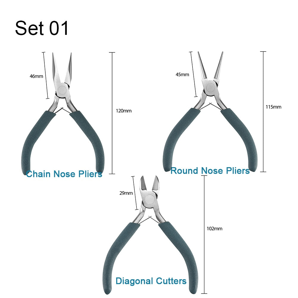 12-Style Stainless Steel Pliers Set