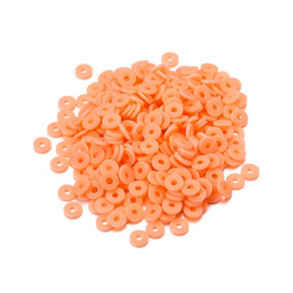 6mm Flat Round Polymer Resin Clay Beads