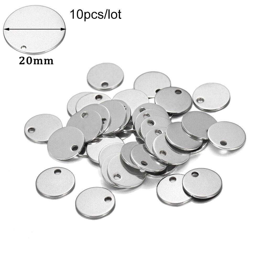 20Pcs Gold/Rose Gold Stainless Steel Charms