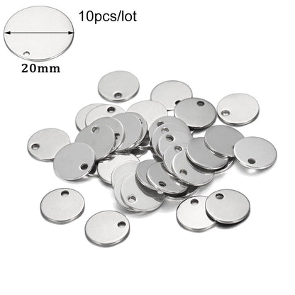 20Pcs Gold/Rose Gold Stainless Steel Charms