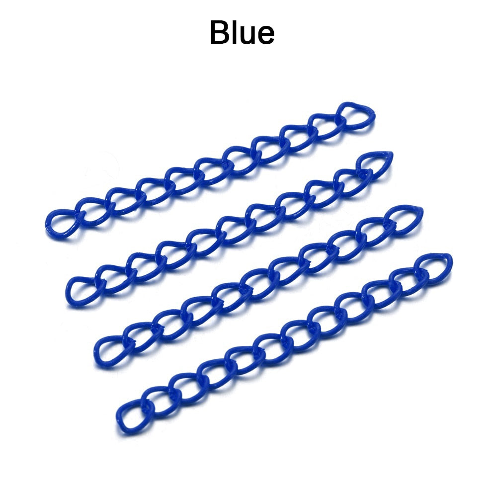 5 cm Colourful Necklace Extension Chain, 30-100pcs lot