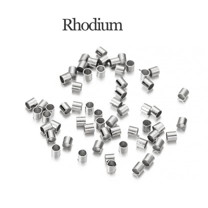 Goldkupfer-Rohr-Crimp-Endperlen, 1,5 2,0 2,5 mm, 150–500 Stück