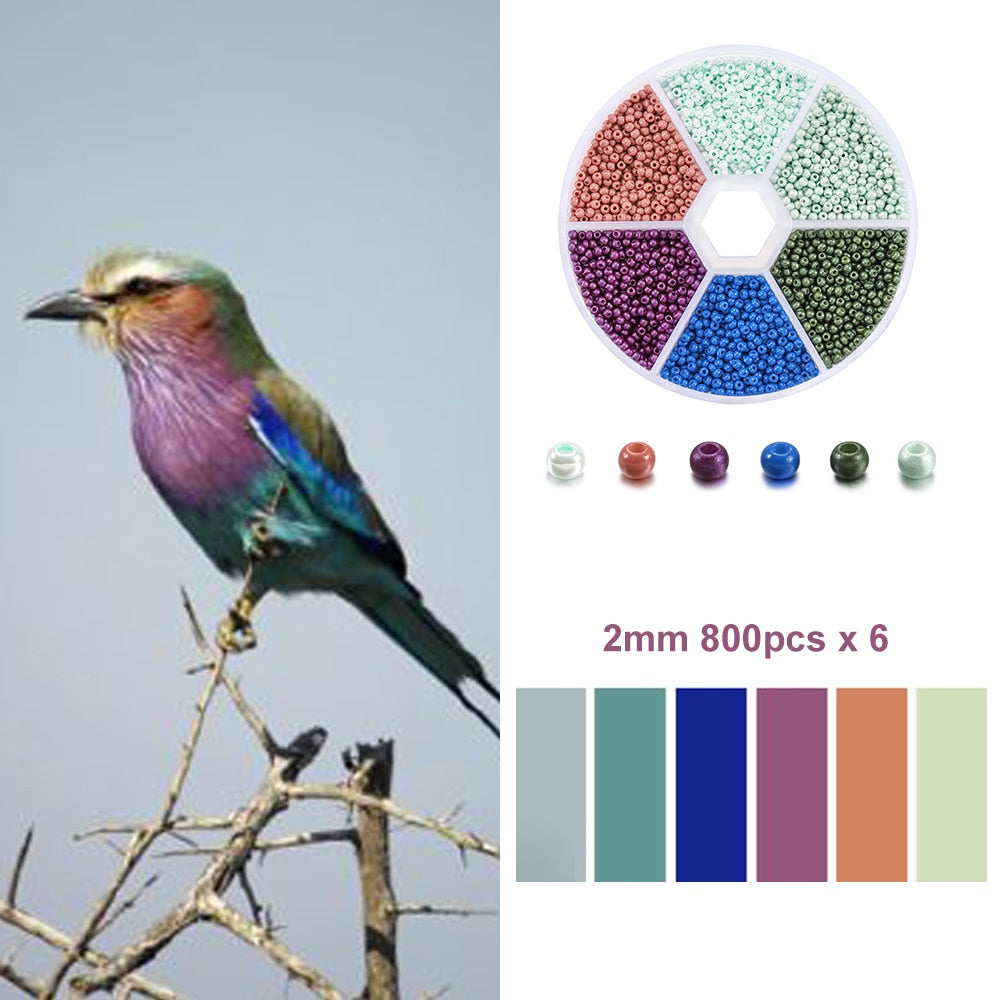 2mm Seed Beads 4800pcs Box Set