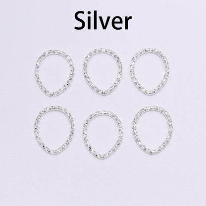 Gold Star 16.5mm Twisted Jump Rings, 50pcs