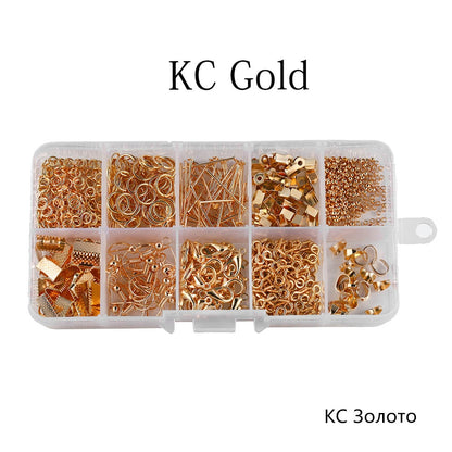 5-Color Jewelry Findings Set, 1020pcs