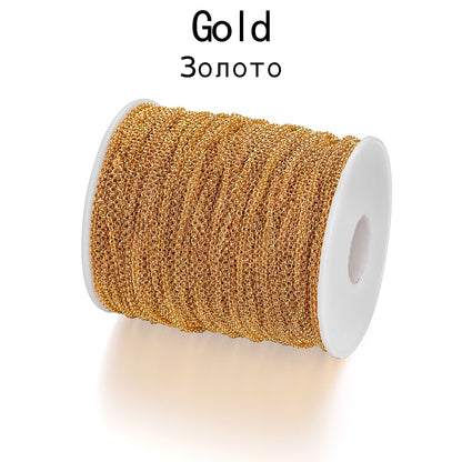 2-5.8mm Bulk Rolo Chain, 5m lot