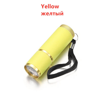4-Color 9 LED UV Flashlight for UV Resin Curing & Adhesives