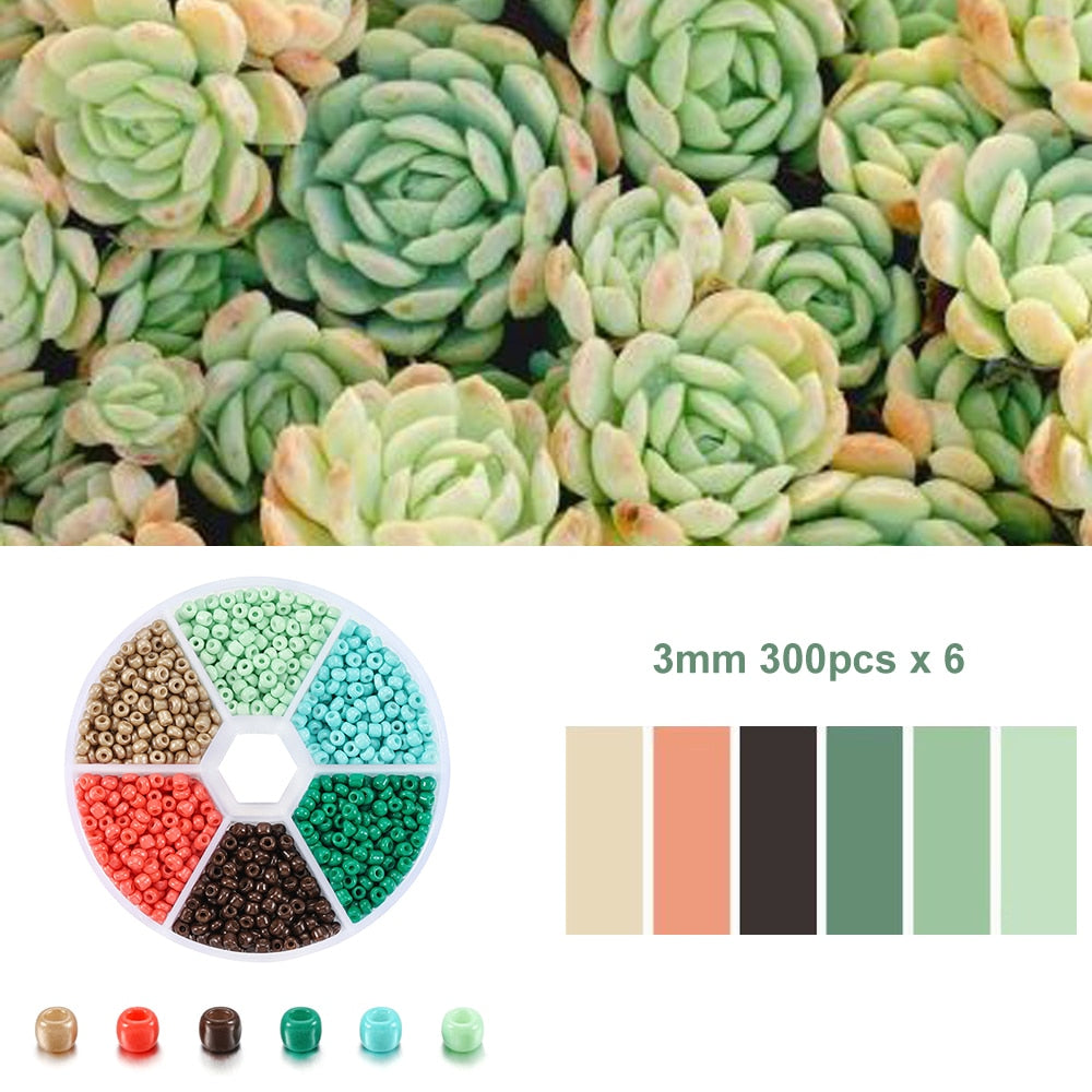 3mm Czech Glass Seed Beads Kit