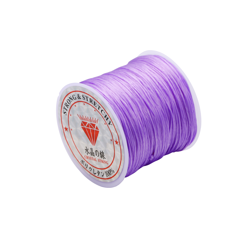 Strong Elastic Crystal Beading Cord 1mm, 10-40m Roll