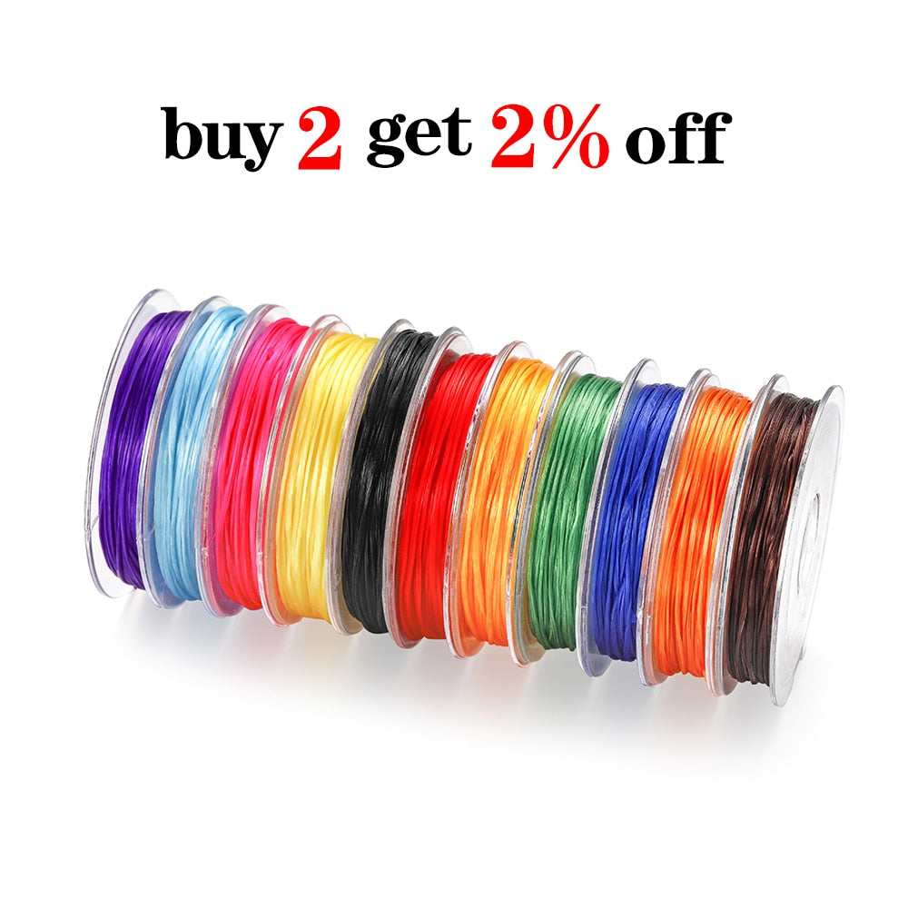 Flexible Elastic Wire for Beaded Jewelry, 10Meters lot