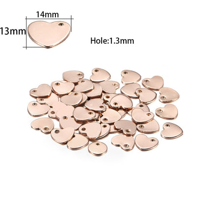20Pcs Gold/Rose Gold Stainless Steel Charms