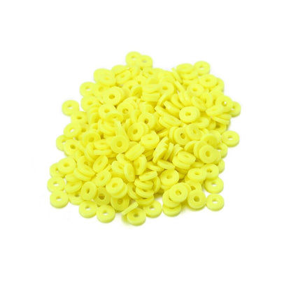 6mm Flat Round Polymer Resin Clay Beads