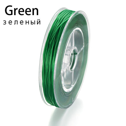Flexible Beaded Elastic Cord, 50 Meters