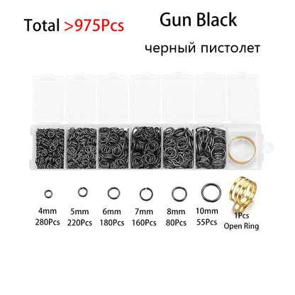 Open Jump Ring Connectors Set, 975pcs