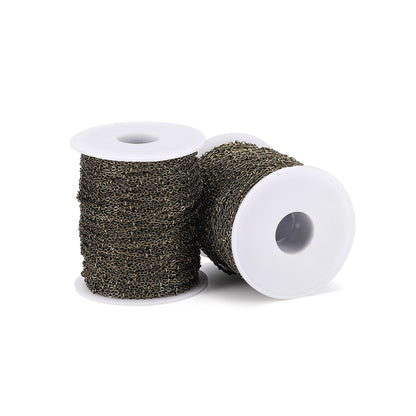 Twisted Chains Beaded Cable Link, 5 Meter
