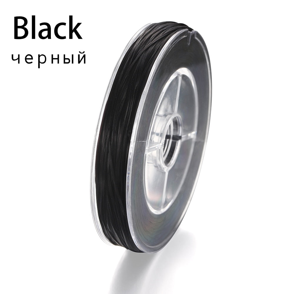 Flexible Beaded Elastic Cord, 50 Meters