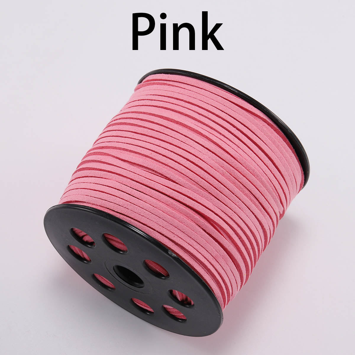 2.5 mm Flat Faux Suede Braided Cord Korean Velvet Leather, 10m lot