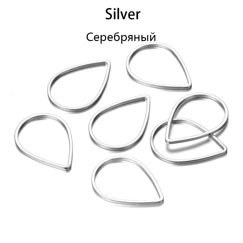 30pcs Teardrop Colorful Jump Rings