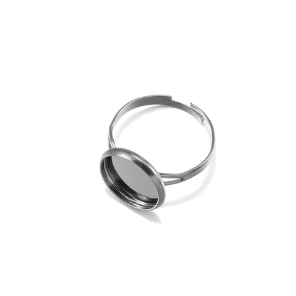 10pcs Adjustable Ring Base for Glass Cabochons