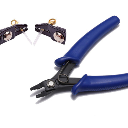 Multi-Use Jewelry Pliers with Split Ring Opener & Crimper