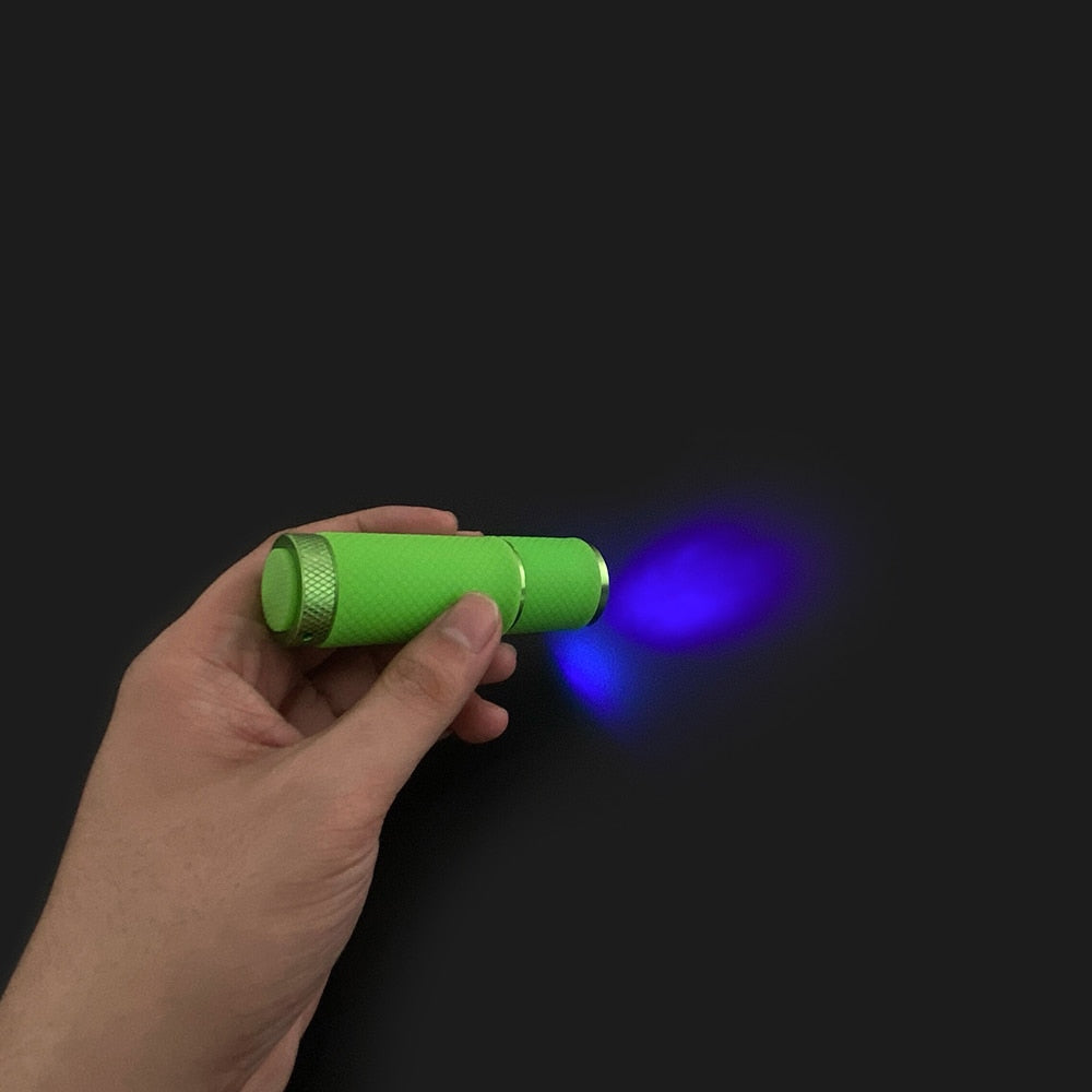4-Color 9 LED UV Flashlight for UV Resin Curing & Adhesives