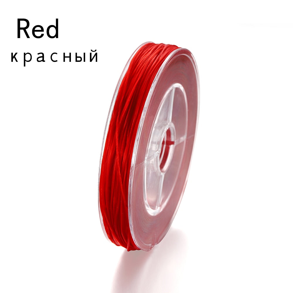 Flexible Beaded Elastic Cord, 50 Meters