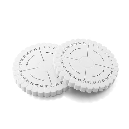 2pcs Braiding Foam Board: Round & Square Cord Weaving Disks