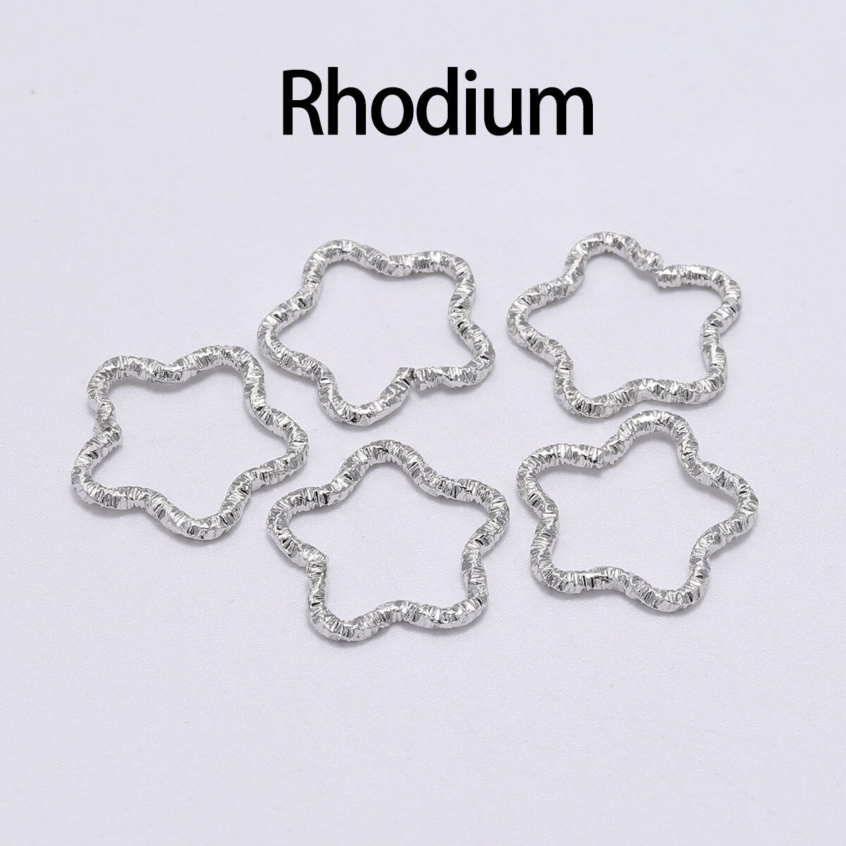 30-100pcs 8-20mm Gold Twisted Jump Rings