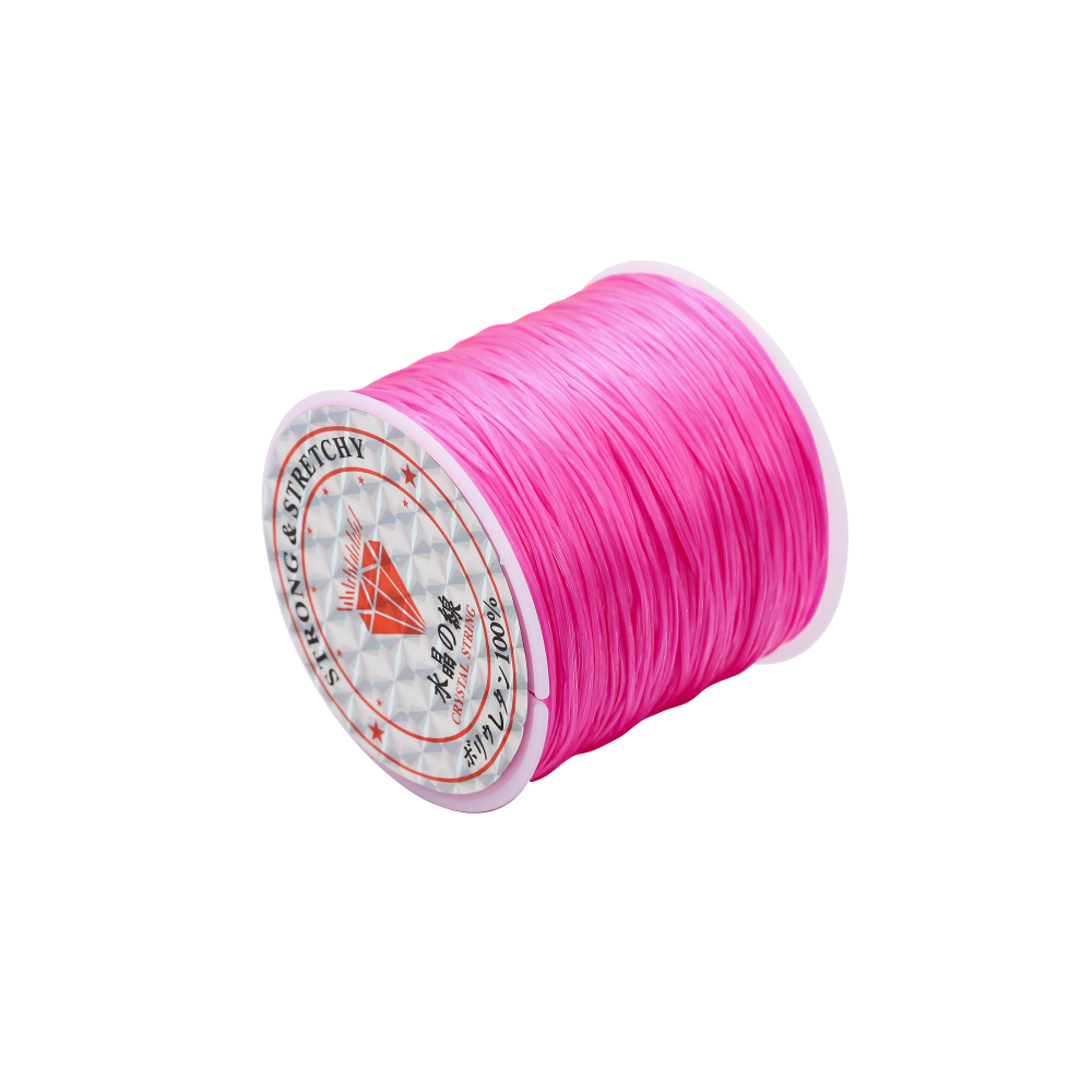 Stretch Nylon Elastic Cord for Beading, 50Meters