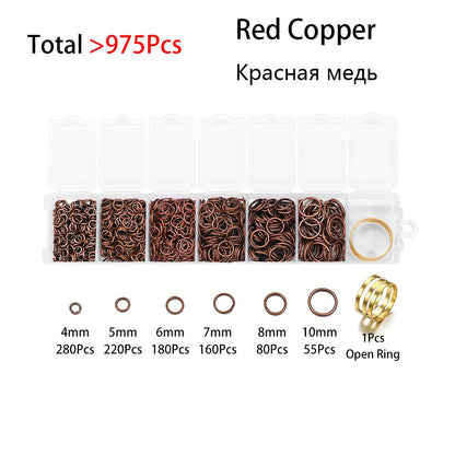 Open Jump Ring Connectors Set, 975pcs