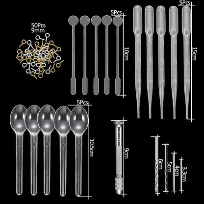 Epoxy Casting Molds Sets, 15-348Pcs