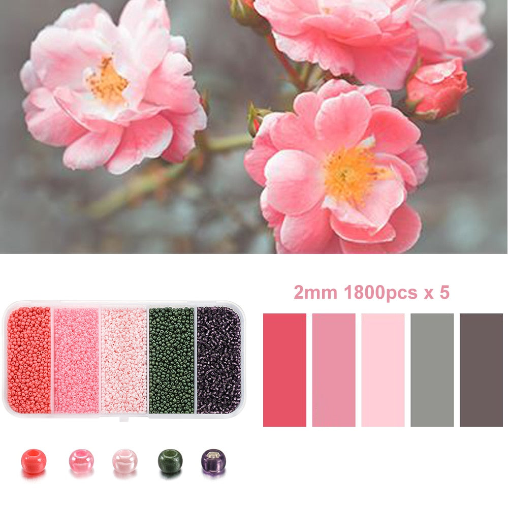 Czech Crystal Spacer Beads Set, 9000pcs