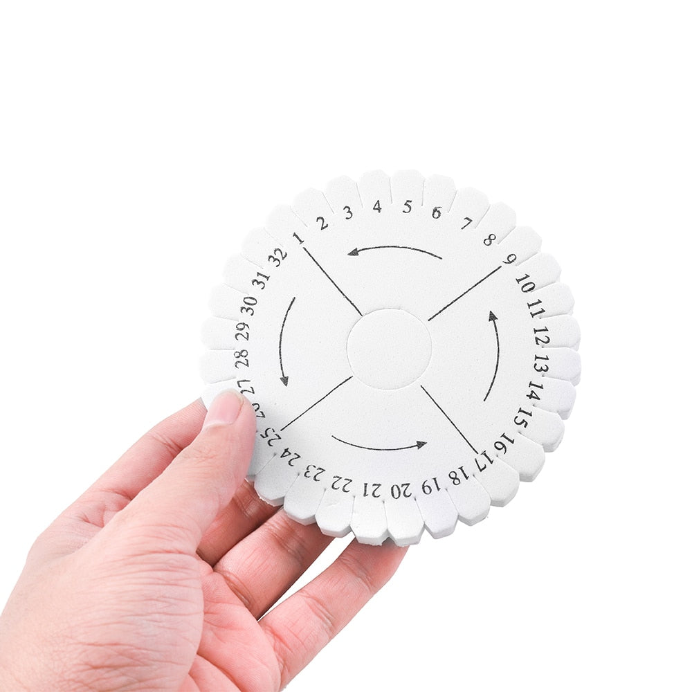 2pcs Braiding Foam Board: Round & Square Cord Weaving Disks
