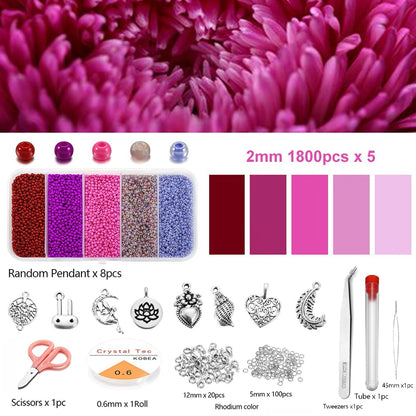 Czech Crystal Spacer Beads Set, 9000pcs