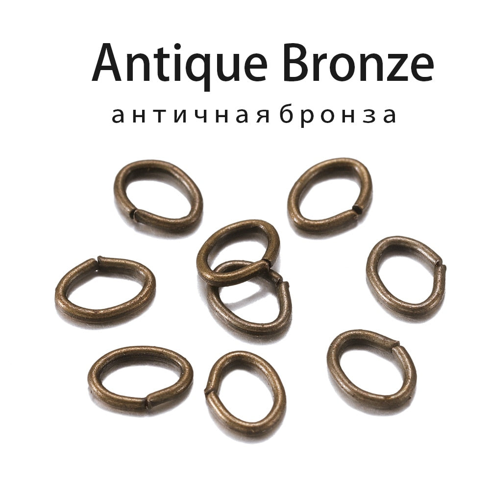 4-7mm Oval Jump Rings, 300pcs