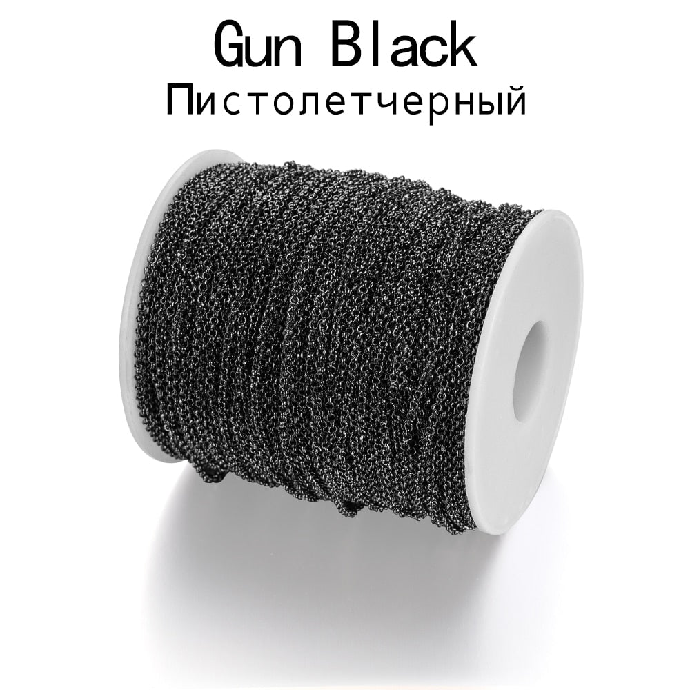 2-5.8mm Bulk Rolo Chain, 5m lot