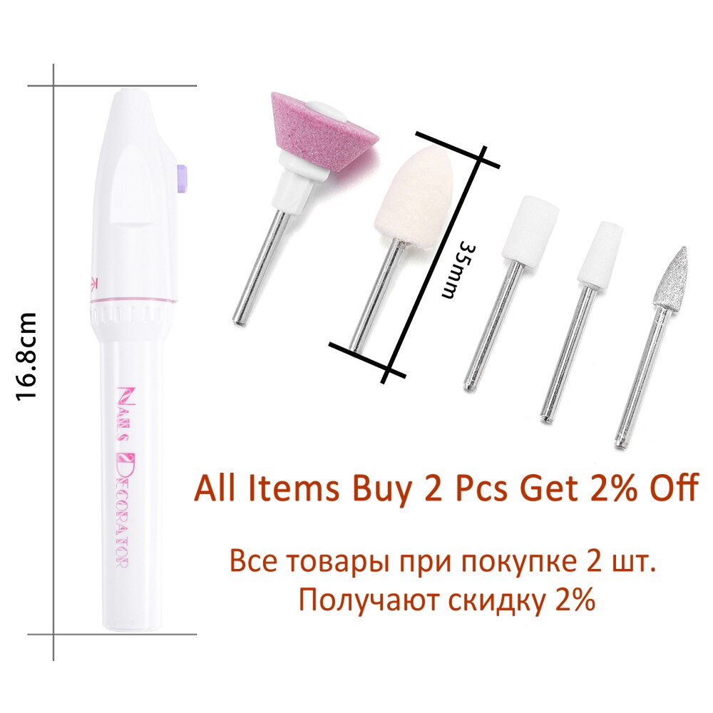 Mini Professional Electric Nail Drill & Polishing Kit for DIY Jewelry
