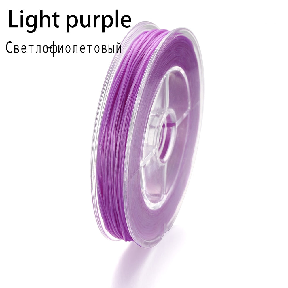 Flexible Beaded Elastic Cord, 50 Meters
