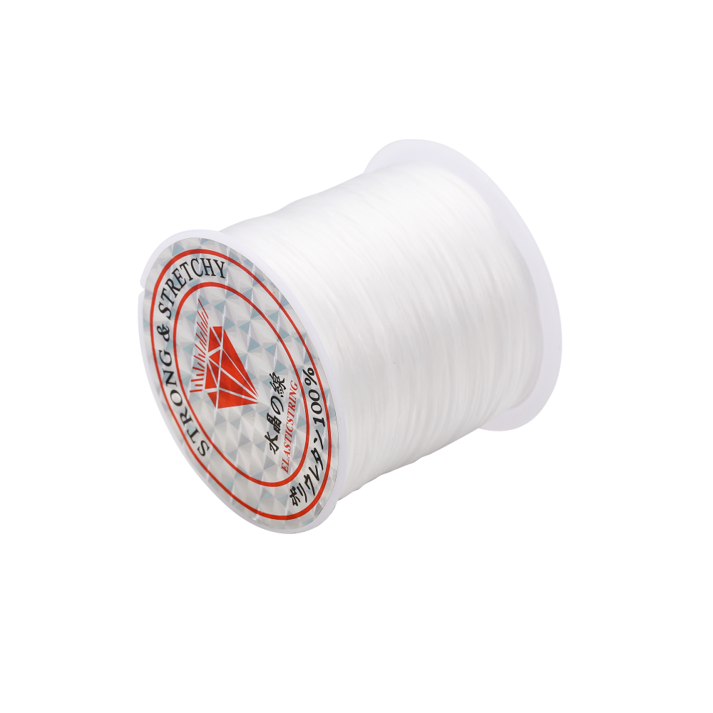 Strong Elastic Crystal Beading Cord 1mm, 10-40m Roll